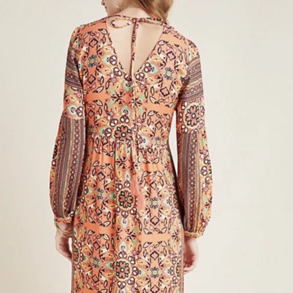 FARM Rio Peach Mosaic Print Maxi Dress - Picture 5 of 12